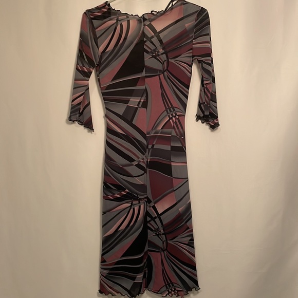 Moa Moa Purple Abstract Dress – Size Small (S) - Picture 7 of 9